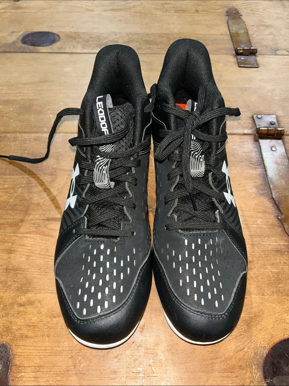Under Armour Leadoff Low RM Baseball Cleats Men’s Size 9 Black White 3025590-001